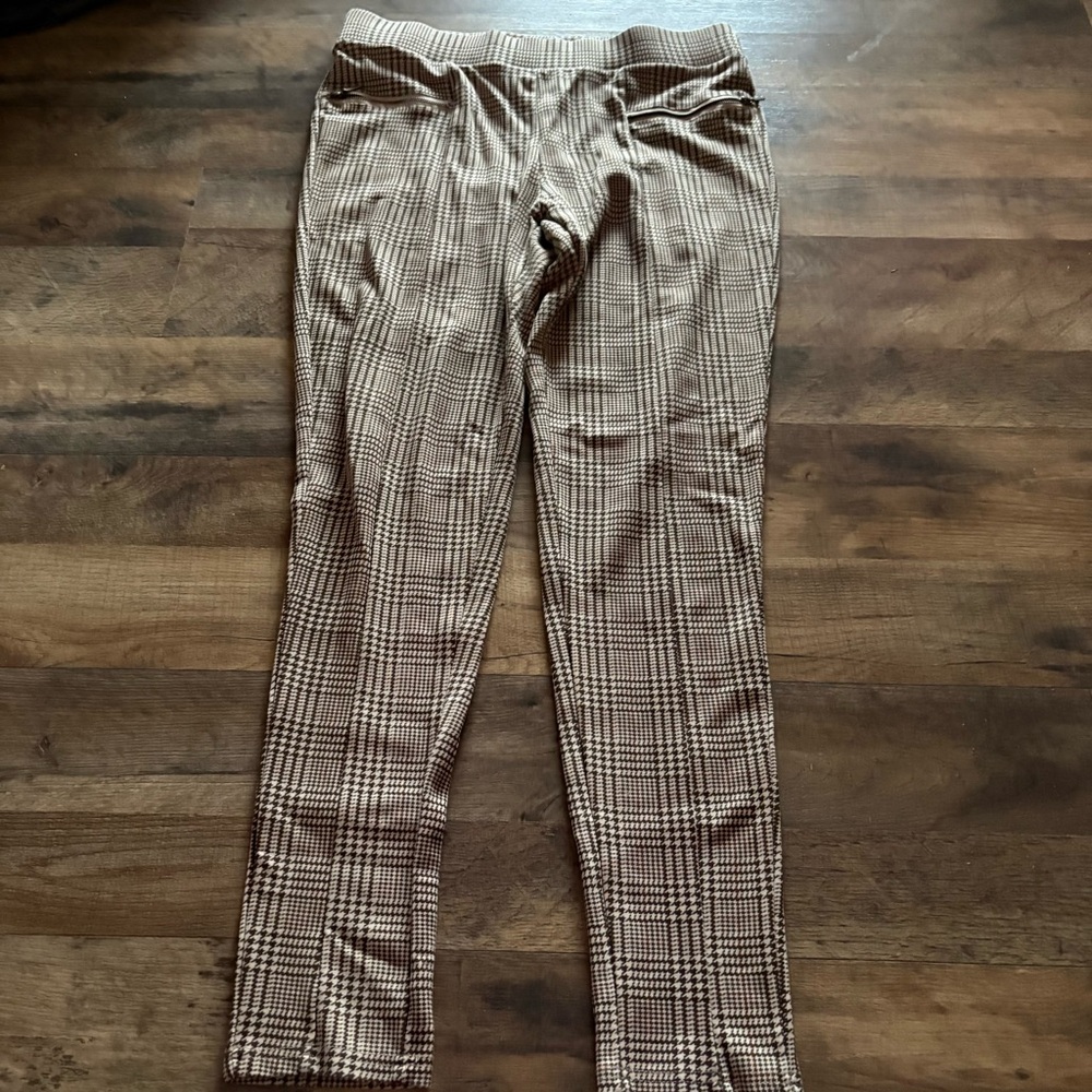 Elegant Plaid Skinny Pants for Women